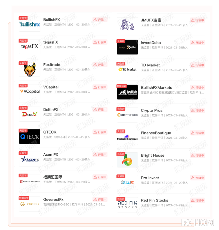 2024年11月08日:&#x201C;避坑&#x201D;&#xFF01;汇查查黑名单再更新&#xFF0C;一定要绕过这18家平台